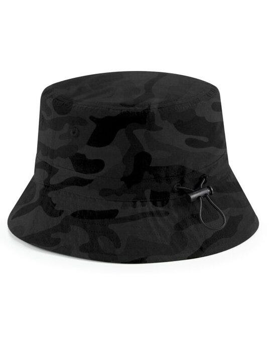 Beechfield B84R Recycled Polyester Bucket Hat - Midnight Camo