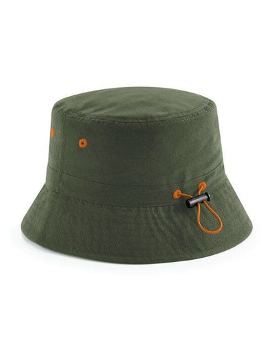 Beechfield B84R Recycled Polyester Bucket Hat - Olive Green