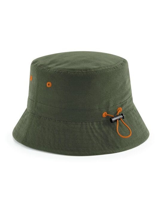 Beechfield B84R Recycled Polyester Bucket Hat - Olive Green
