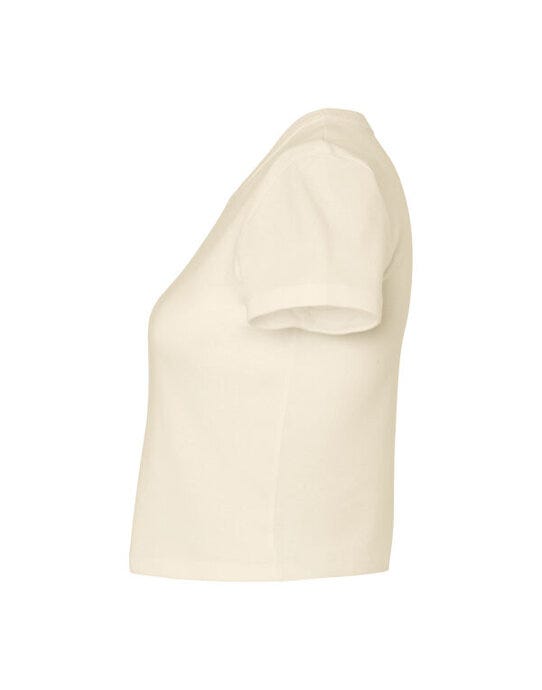 Bella + Canvas BE1010 Bella Women's Micro Rib Baby Tee - Solid Natural Blend