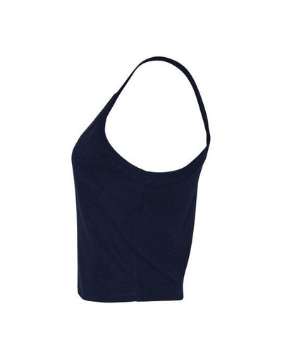 Bella + Canvas BE1012 Bella Women's Micro Rib Strap Tank - Solid Navy Blend