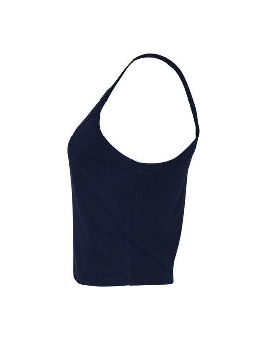 Bella + Canvas BE1012 Bella Women's Micro Rib Strap Tank - Solid Navy Blend