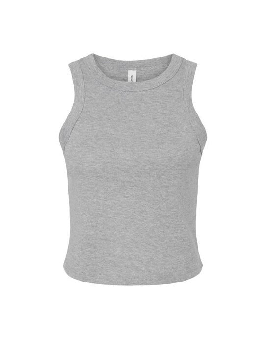Bella + Canvas BE1019 Bella Women's Micro Rib Racer Tank - Athletic Heather
