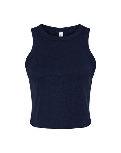Bella + Canvas BE1019 Bella Women's Micro Rib Racer Tank - Solid Navy Blend