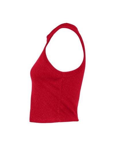 Bella + Canvas BE1019 Bella Women's Micro Rib Racer Tank - Solid Red Blend
