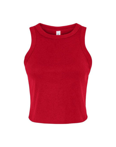 Bella + Canvas BE1019 Bella Women's Micro Rib Racer Tank - Solid Red Blend