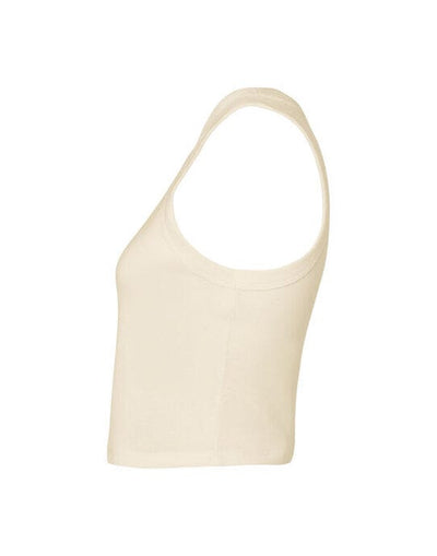 Bella + Canvas BE1019 Bella Women's Micro Rib Racer Tank - Solid Natural Blend