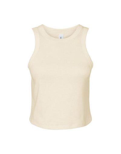 Bella + Canvas BE1019 Bella Women's Micro Rib Racer Tank - Solid Natural Blend