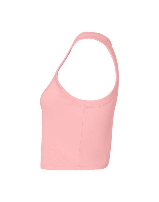 Bella + Canvas BE1019 Bella Women's Micro Rib Racer Tank - Solid Pink Blend