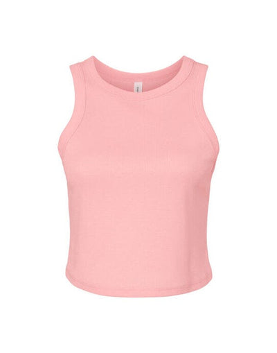 Bella + Canvas BE1019 Bella Women's Micro Rib Racer Tank - Solid Pink Blend