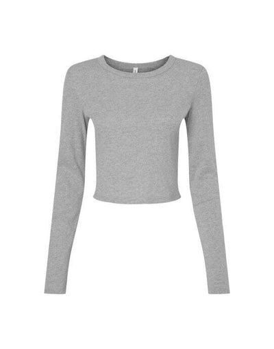 Bella + Canvas BE1501 Bella Women's Micro Rib Long Sleeve Tee - Athletic Heather