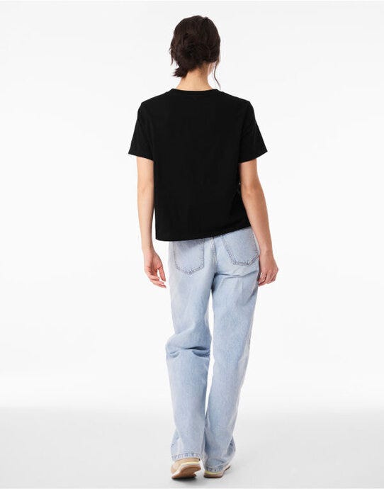 Bella + Canvas BE6110 Women's Heavy Boxy Tee - Black
