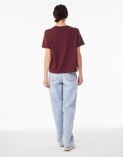 Bella + Canvas BE6110 Women's Heavy Boxy Tee - Maroon