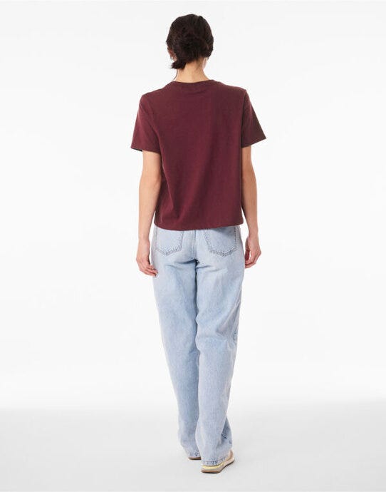 Bella + Canvas BE6110 Women's Heavy Boxy Tee - Maroon