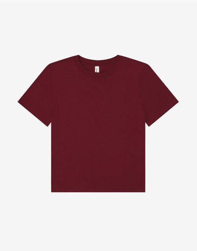 Bella + Canvas BE6110 Women's Heavy Boxy Tee - Maroon