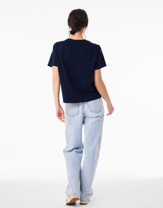 Bella + Canvas BE6110 Women's Heavy Boxy Tee - Navy