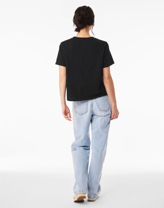 Bella + Canvas BE6110 Women's Heavy Boxy Tee - Vintage Black