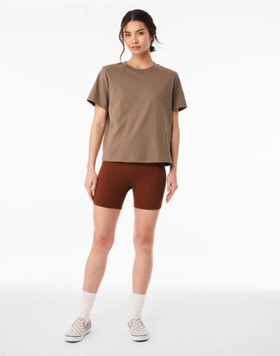 Bella + Canvas BE6110 Women's Heavy Boxy Tee - Vintage Brown