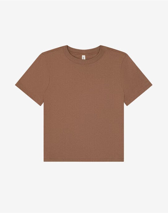 Bella + Canvas BE6110 Women's Heavy Boxy Tee - Vintage Brown