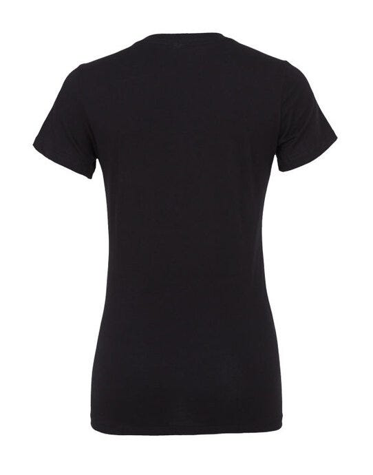Bella + Canvas BE6400 Bella Womens Relaxed Jersey S/S Tee - Black