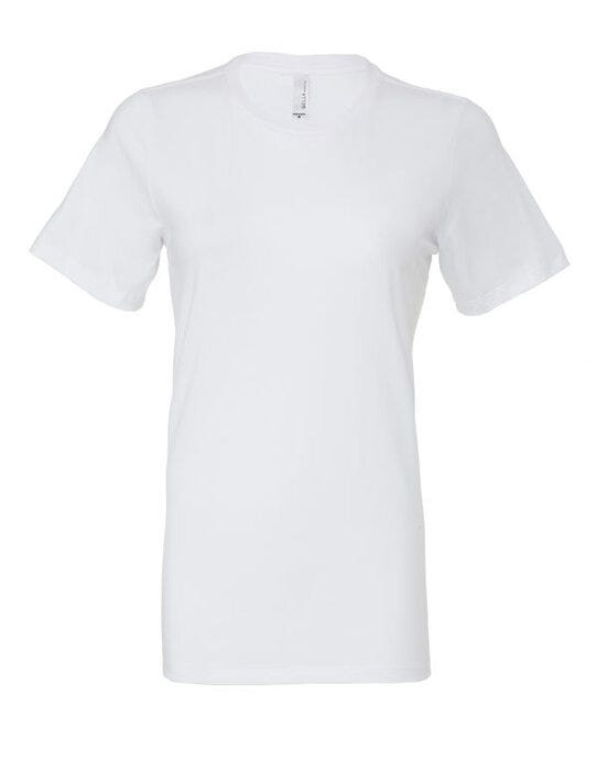 Bella + Canvas BE6400 Bella Womens Relaxed Jersey S/S Tee - White