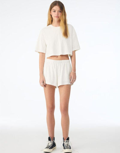Bella + Canvas BE6882GD Women's Dry Dye Cropped T - Vintage White