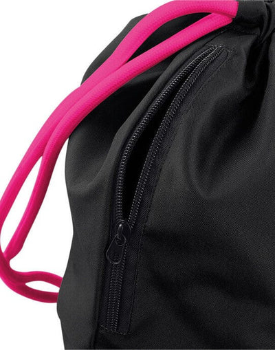 Bagbase BG110 Icon Gymsac - Black/Fuchia