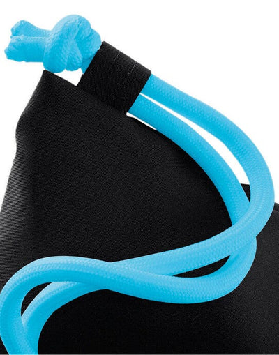 Bagbase BG110 Icon Gymsac - Black/ Surf Blue