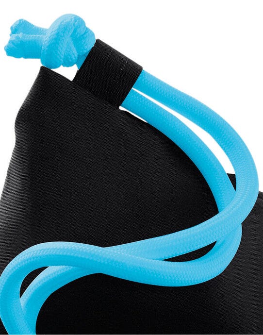 Bagbase BG110 Icon Gymsac - Black/ Surf Blue