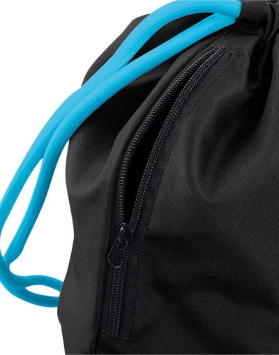 Bagbase BG110 Icon Gymsac - Black/ Surf Blue