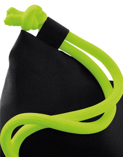 Bagbase BG110 Icon Gymsac - Black/Lime Green