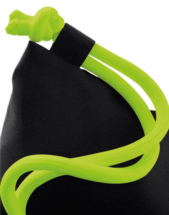 Bagbase BG110 Icon Gymsac - Black/Lime Green