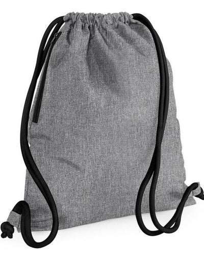 Bagbase BG110 Icon Gymsac - Grey Marl/Black