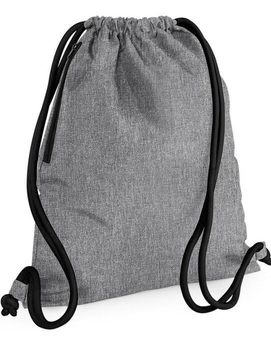Bagbase BG110 Icon Gymsac - Grey Marl/Black