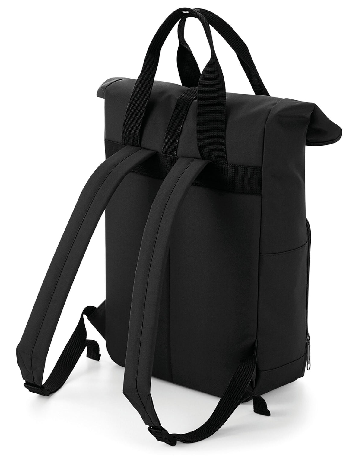 Bagbase BG118 Twin Handle Roll-Top Backpack - Black