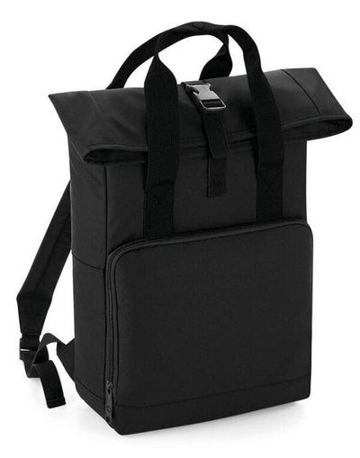 Bagbase BG118 Twin Handle Roll-Top Backpack - Black