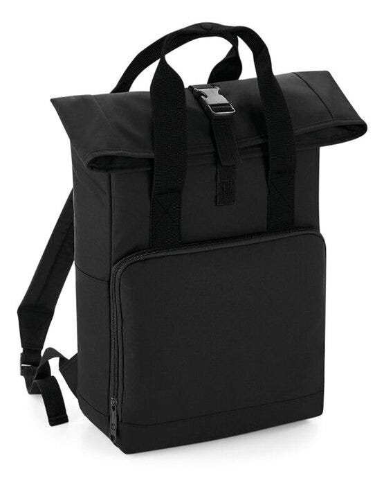 Bagbase BG118 Twin Handle Roll-Top Backpack - Black