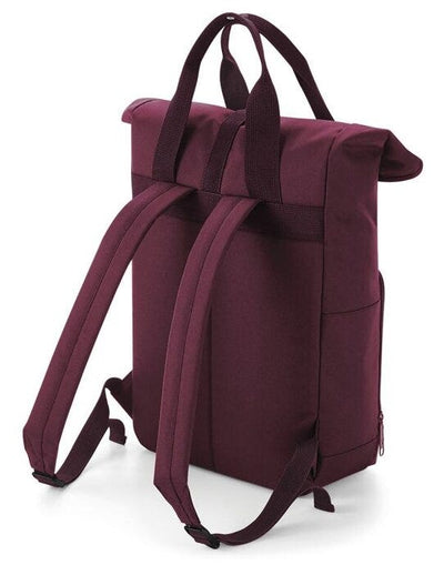 Bagbase BG118 Twin Handle Roll-Top Backpack - Burgundy