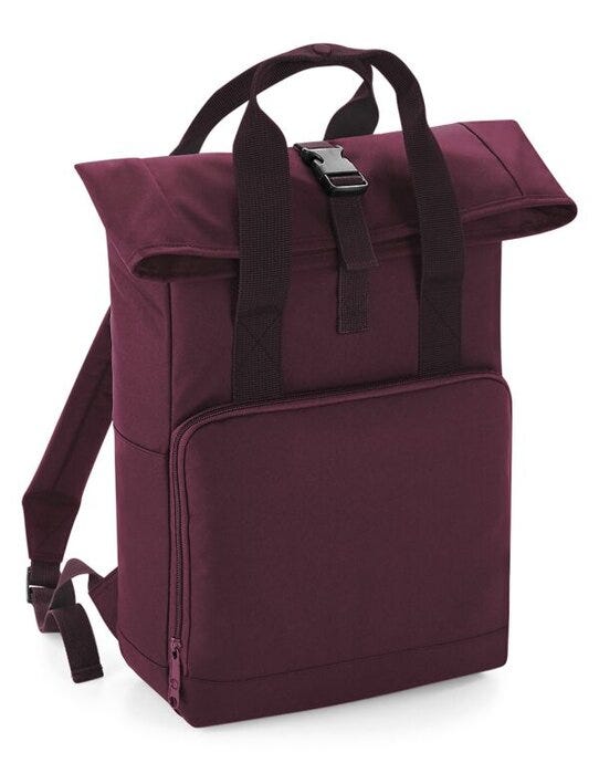Bagbase BG118 Twin Handle Roll-Top Backpack - Burgundy