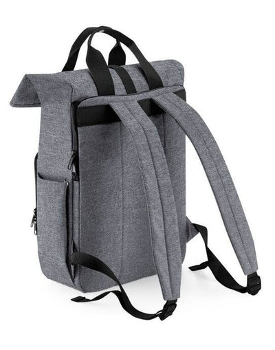 Bagbase BG118L Recycled Roll Top Backpack - Grey Marl