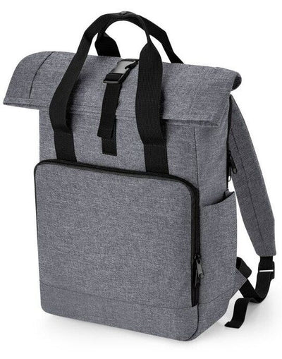 Bagbase BG118L Recycled Roll Top Backpack - Grey Marl