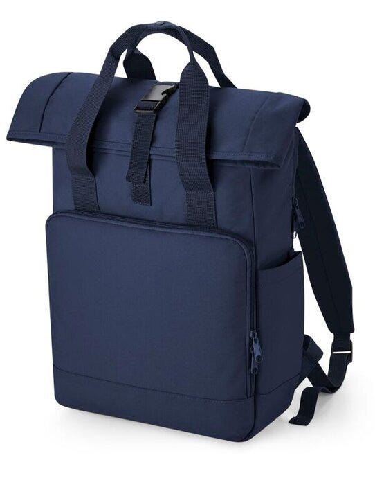 Bagbase BG118L Recycled Roll Top Backpack - Navy Dusk