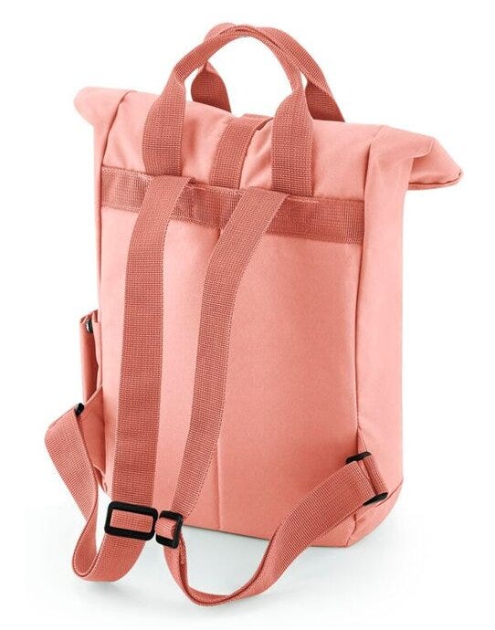 Bagbase BG118S Mini Recycled Roll Top Backpack - Blush Pink