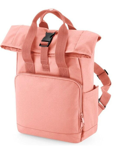 Bagbase BG118S Mini Recycled Roll Top Backpack - Blush Pink