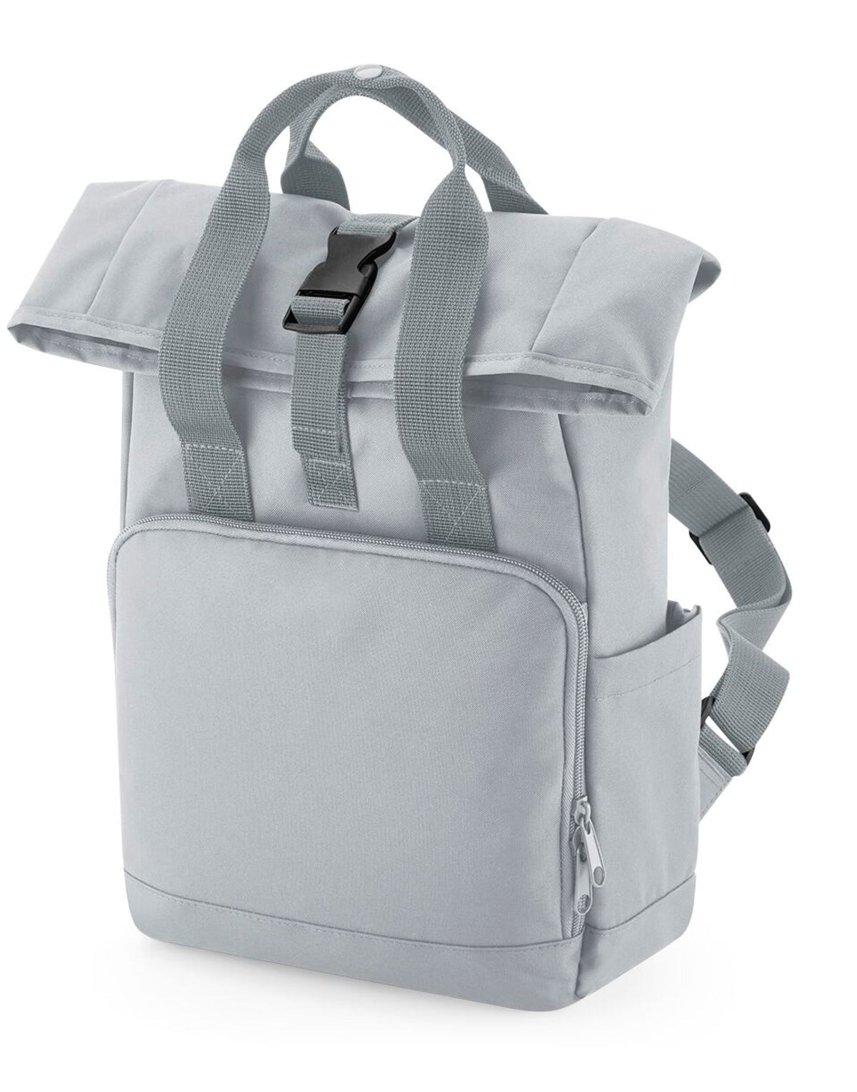 Bagbase BG118S Mini Recycled Roll Top Backpack - Light Grey