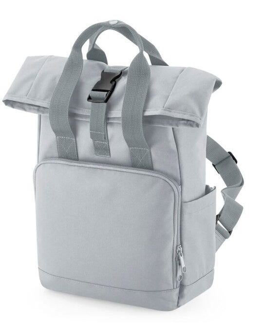 Bagbase BG118S Mini Recycled Roll Top Backpack - Light Grey