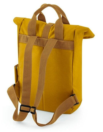 Bagbase BG118S Mini Recycled Roll Top Backpack - Mustard