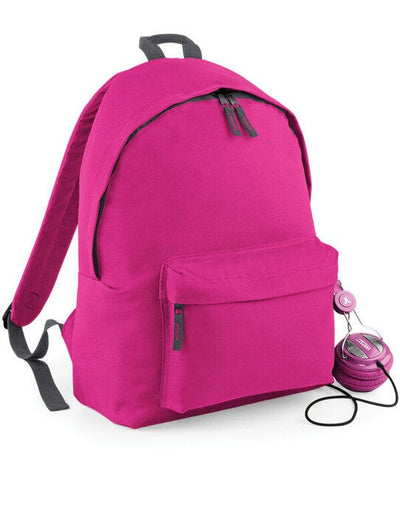 Bagbase BG125 Original Fashion Backpack - Fuchsia/Graphite