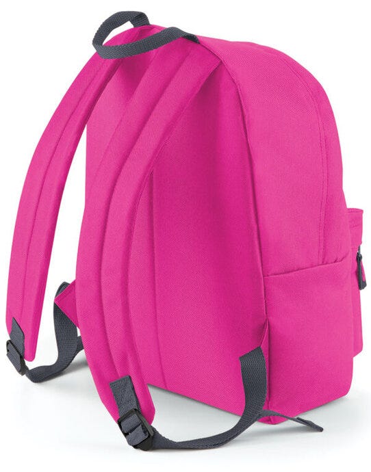 Bagbase BG125J Junior Fashion Backpack - Fuchsia/Graphite
