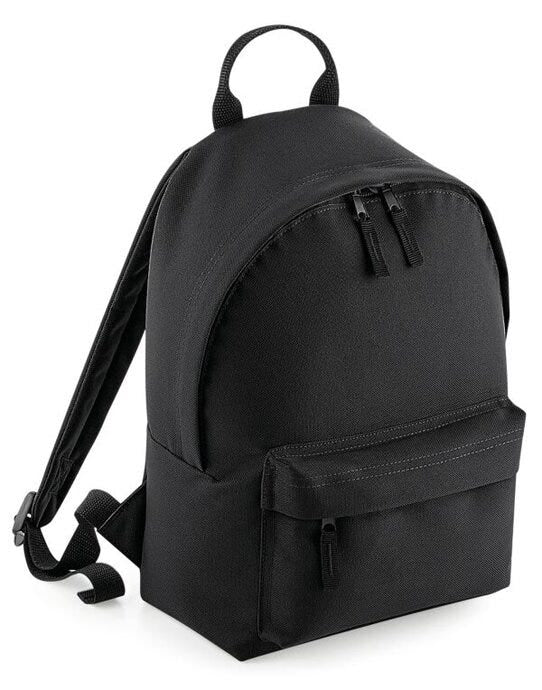 Bagbase BG125S Mini Fashion Backpack - Black/Black